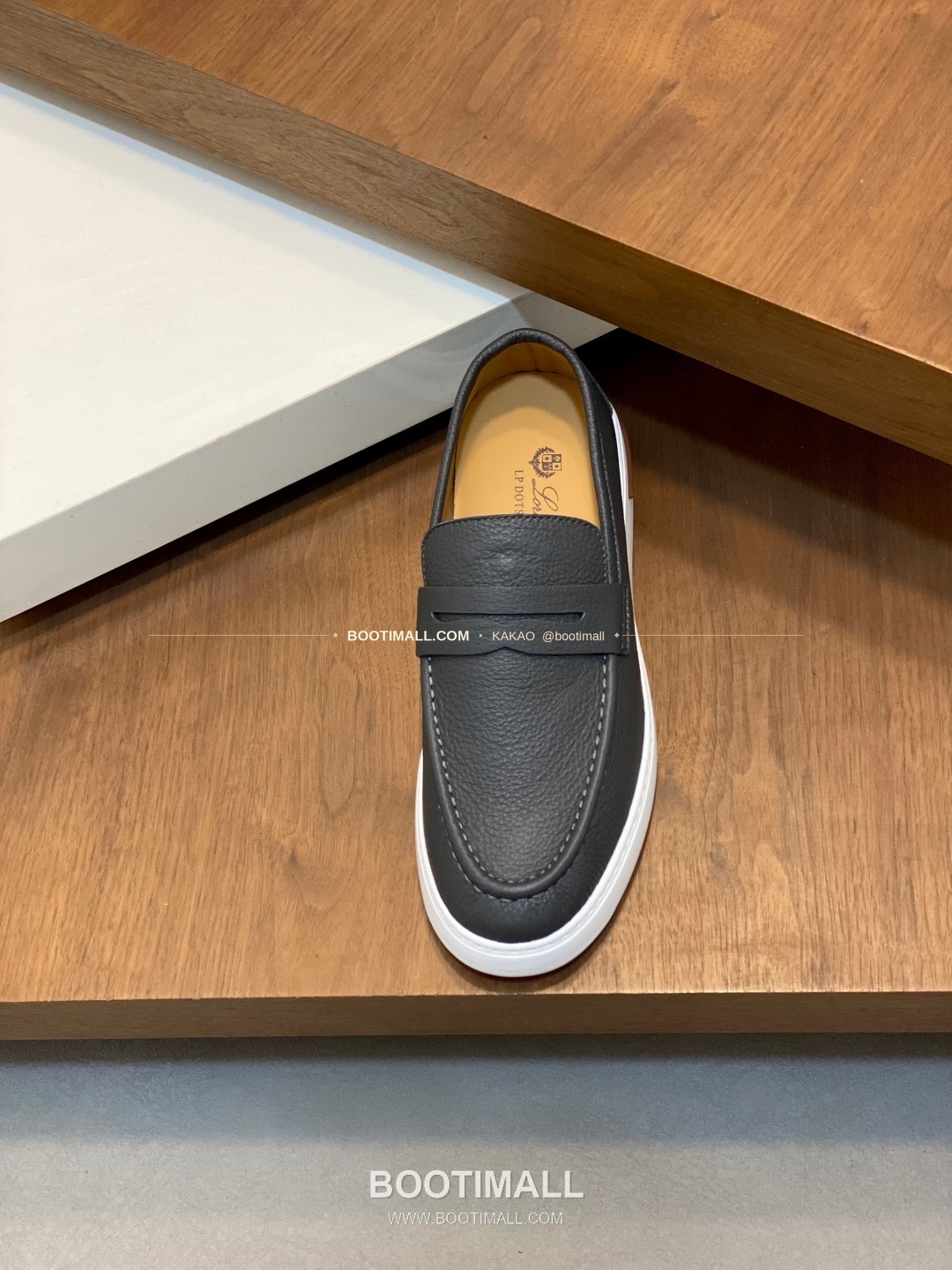 로로피아나 송아지가죽 스웨이드 믹스 로고 슬립온 그레이 Loro Piana Calfskin Suede Mix Logo Slip-On Sneakers 6