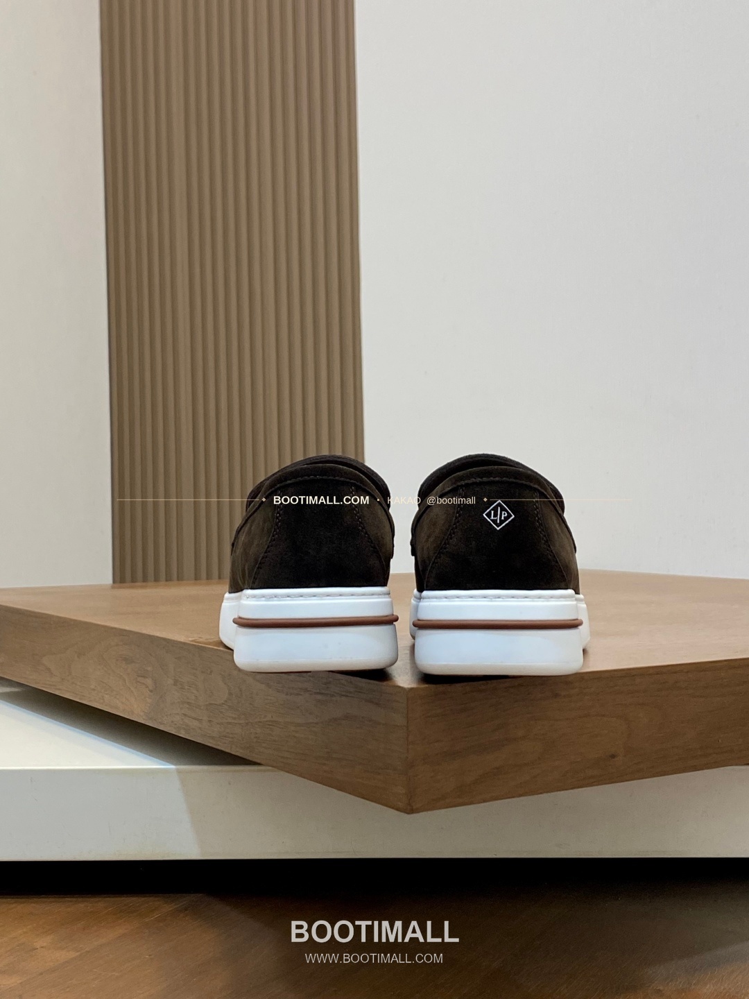 로로피아나 송아지가죽 스웨이드 믹스 로고 로퍼 다크브라운 Loro Piana Calfskin Suede Mix Logo Loafers 8