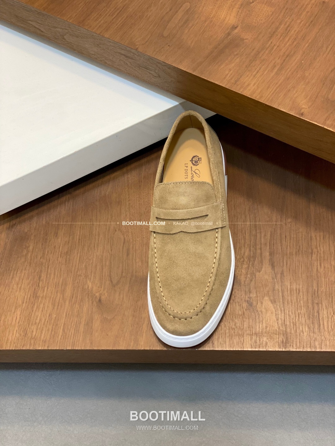 로로피아나 송아지가죽 스웨이드 믹스 로고 로퍼 브라운 Loro Piana Calfskin Suede Mix Logo Loafers 6