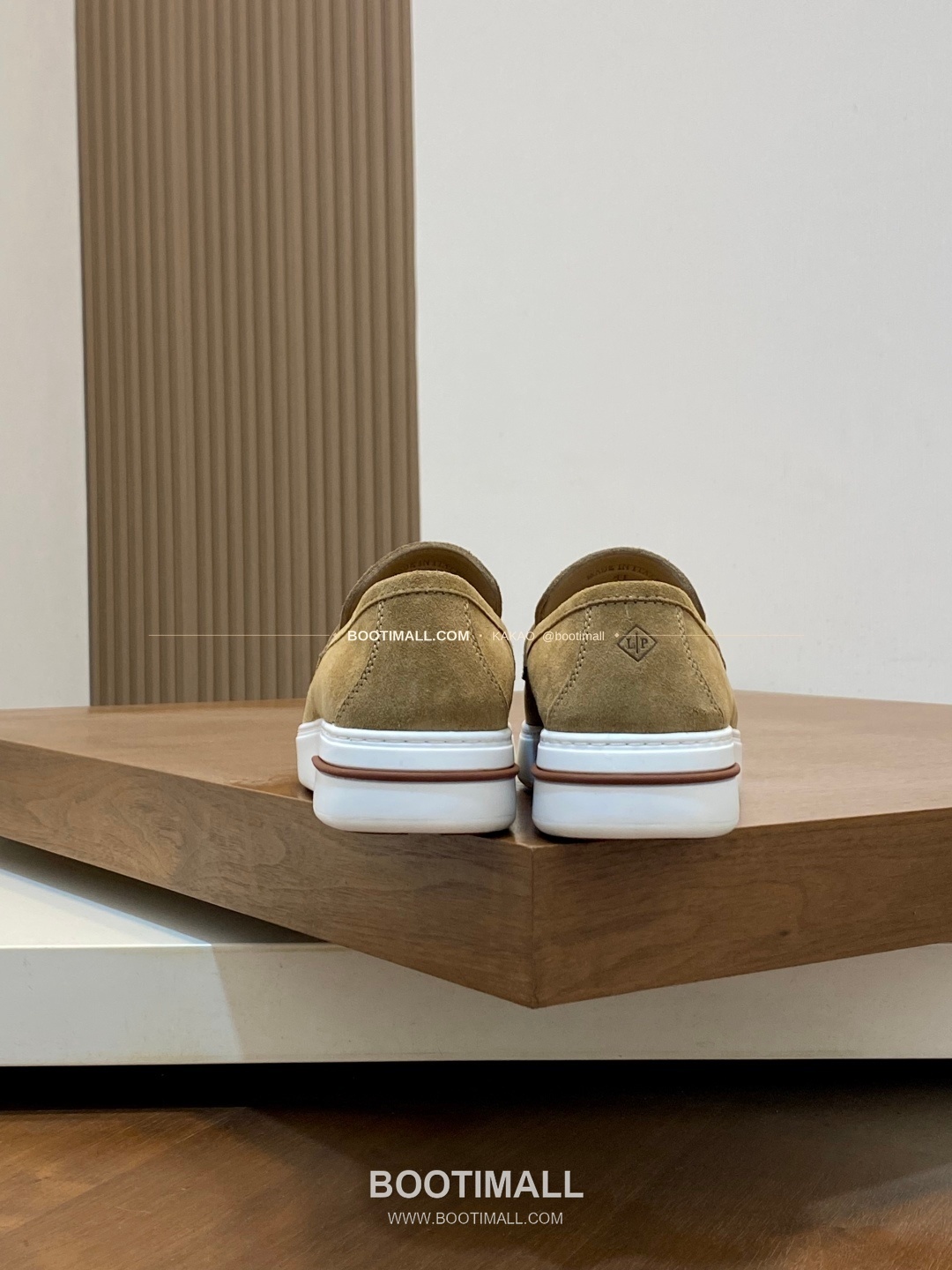 로로피아나 송아지가죽 스웨이드 믹스 로고 로퍼 브라운 Loro Piana Calfskin Suede Mix Logo Loafers 8