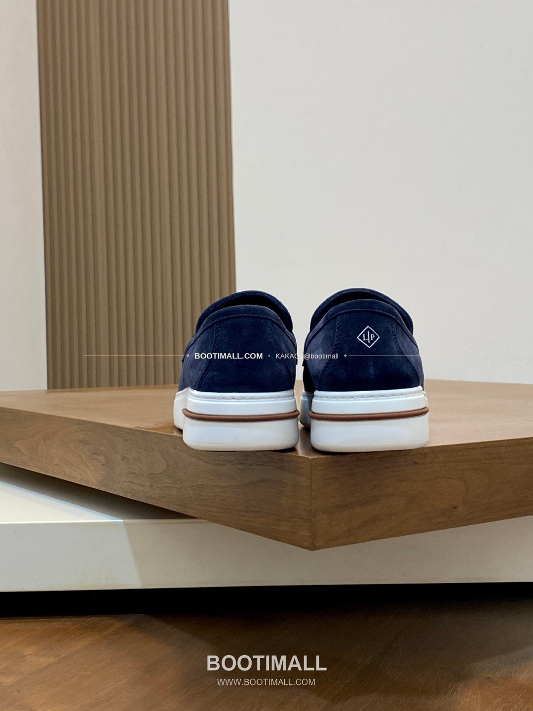 로로피아나 송아지가죽 스웨이드 믹스 로고 로퍼 네이비 Loro Piana Calfskin Suede Mix Logo Loafers 8