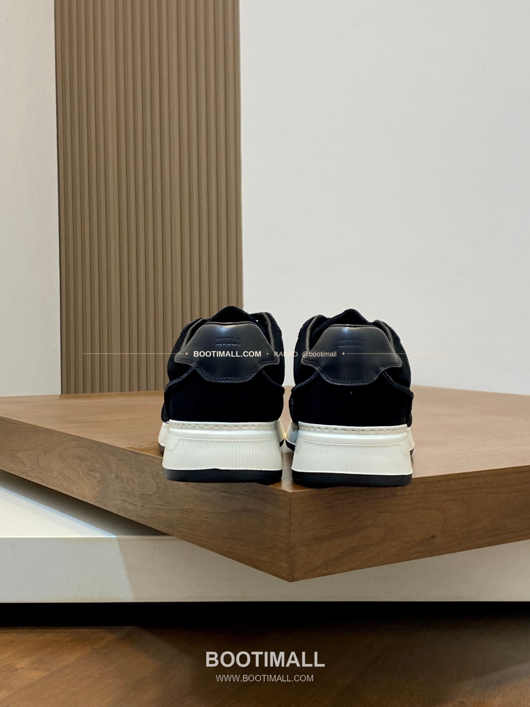 질리 그레인가죽 로고 레이스업 스니커즈 블랙 ZILLI Grained Calfskin Logo Lace-Up Sneakers 8