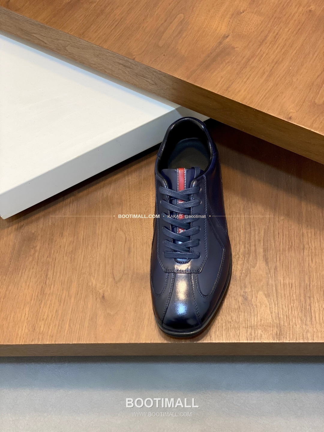 프라다 메쉬 가죽 믹스 로고 레이스업 스니커즈 네이비 Prada Mesh Calfskin Mix Logo Lace-Up Sneakers 6