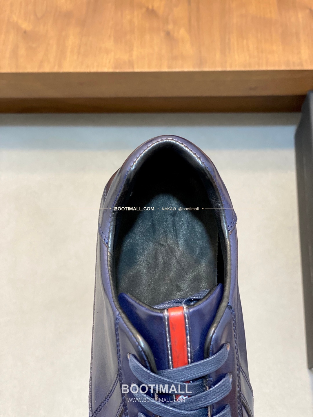 프라다 메쉬 가죽 믹스 로고 레이스업 스니커즈 네이비 Prada Mesh Calfskin Mix Logo Lace-Up Sneakers 7