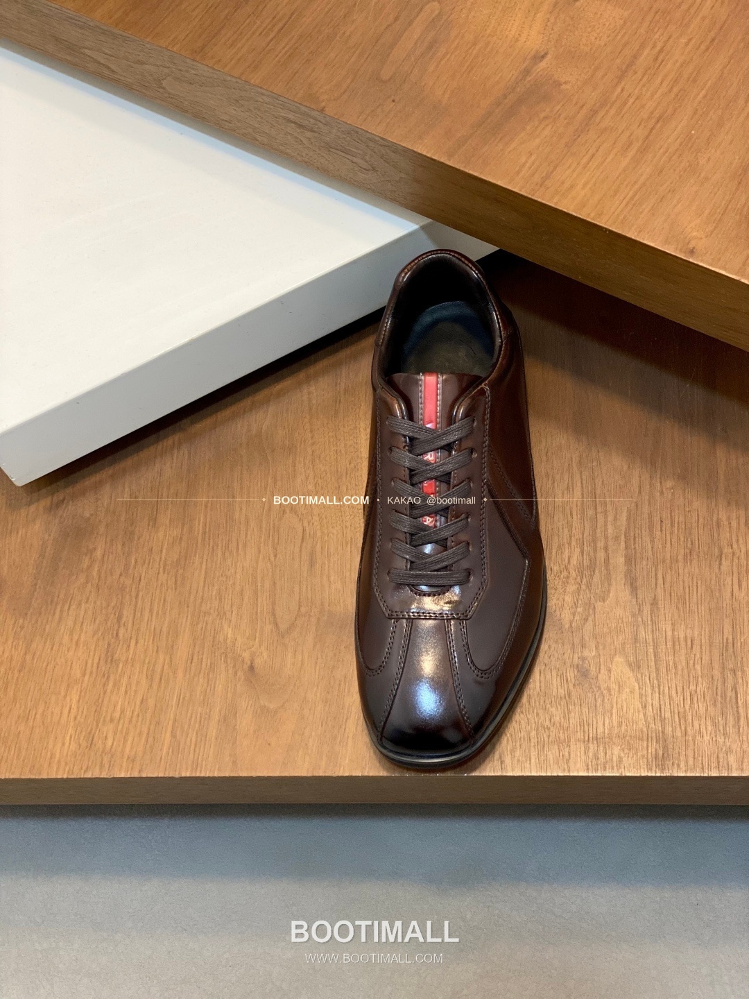 프라다 메쉬 가죽 믹스 로고 레이스업 스니커즈 브라운 Prada Mesh Calfskin Mix Logo Lace-Up Sneakers 6