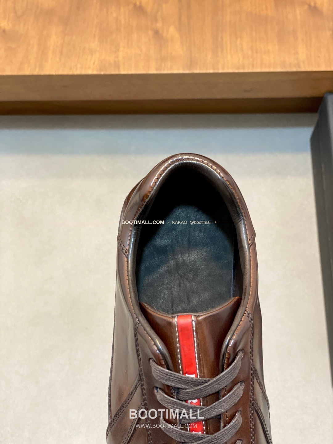 프라다 메쉬 가죽 믹스 로고 레이스업 스니커즈 브라운 Prada Mesh Calfskin Mix Logo Lace-Up Sneakers 7