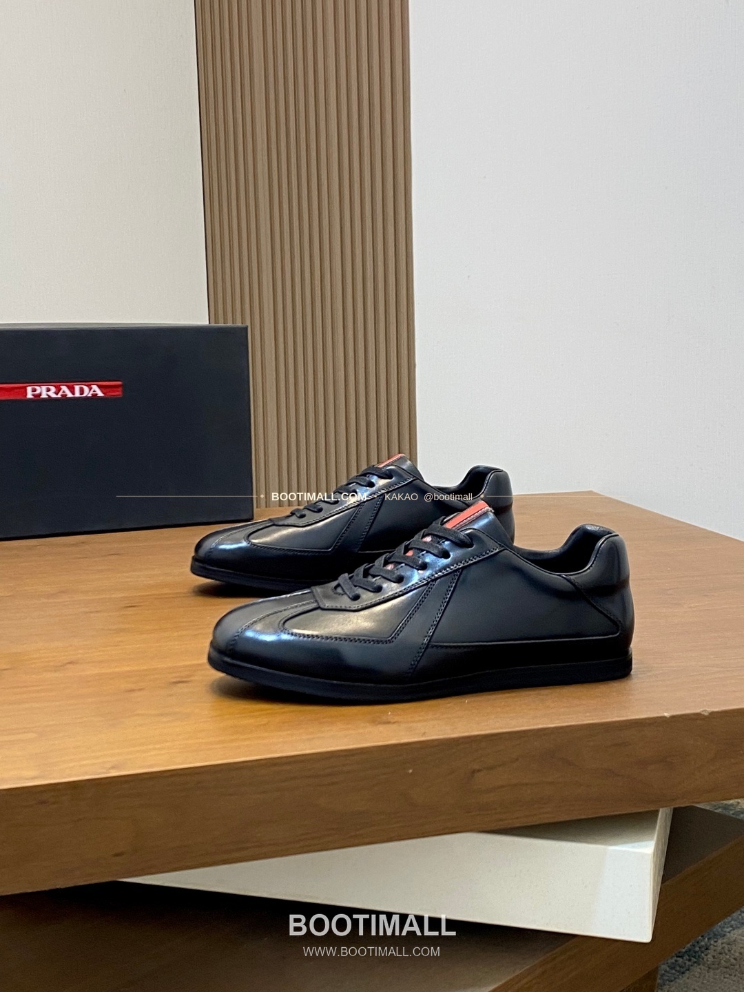 프라다 메쉬 가죽 믹스 로고 레이스업 스니커즈 블랙 Prada Mesh Calfskin Mix Logo Lace-Up Sneakers 3