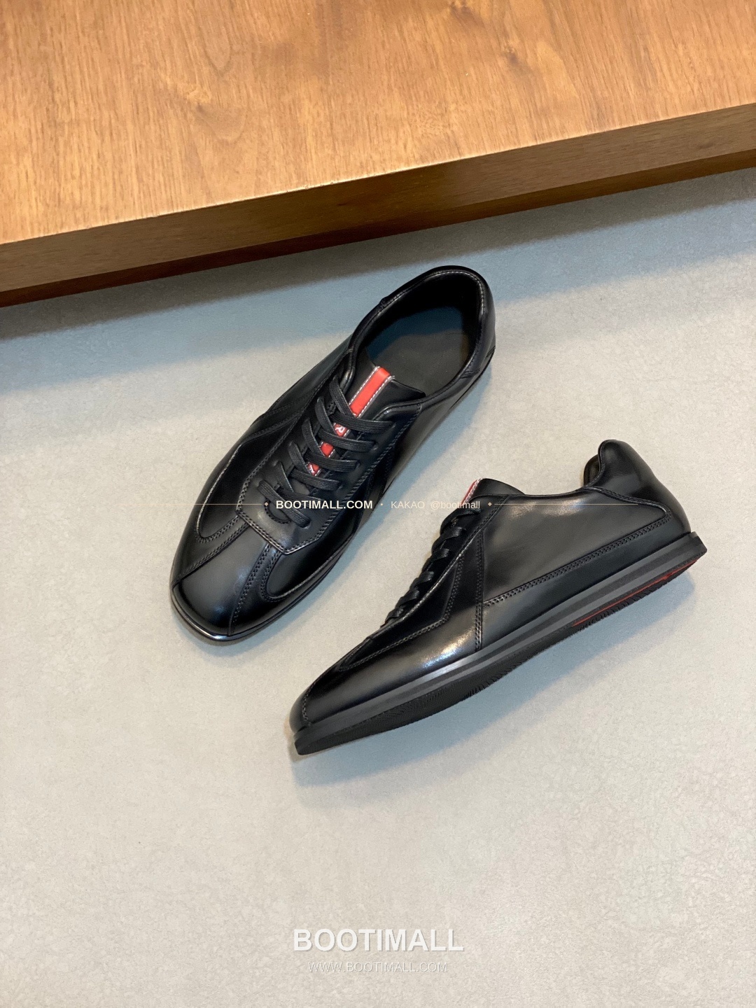 프라다 메쉬 가죽 믹스 로고 레이스업 스니커즈 블랙 Prada Mesh Calfskin Mix Logo Lace-Up Sneakers 5