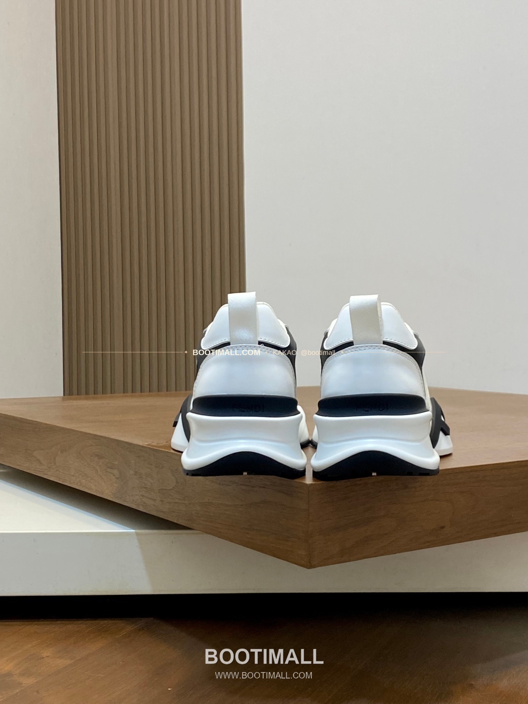 펜디 플로우 테크패브릭 레더 로고 밴딩 스니커즈 화이트 Fendi Flow Tech Fabric Leather Logo Band Sneakers 8