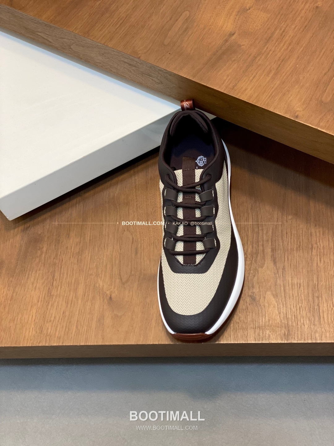 로로피아나 캐시미어 플라이니트 메쉬 로고 레이스업 스니커즈 Loro Piana Cashmere Flyknit Mesh Logo Lace-Up Sneakers 6