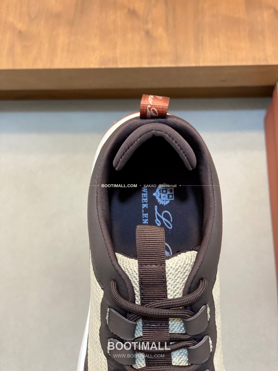 로로피아나 캐시미어 플라이니트 메쉬 로고 레이스업 스니커즈 Loro Piana Cashmere Flyknit Mesh Logo Lace-Up Sneakers 7