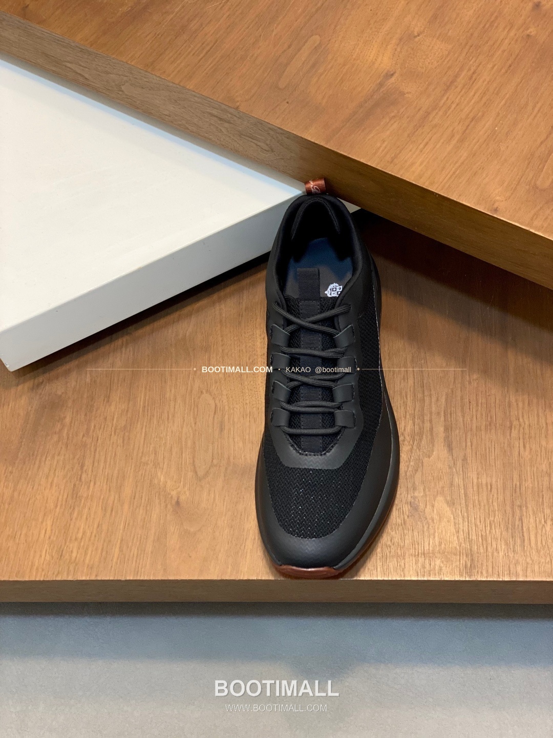 로로피아나 캐시미어 플라이니트 메쉬 로고 레이스업 스니커즈 블랙 Loro Piana Cashmere Flyknit Mesh Logo Lace-Up Sneakers 6