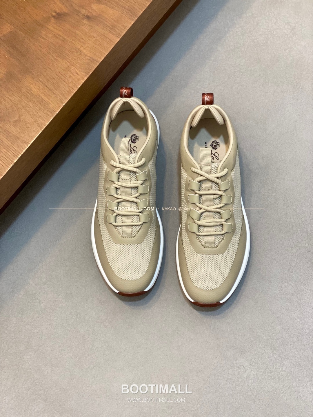 로로피아나 캐시미어 플라이니트 메쉬 로고 레이스업 스니커즈 Loro Piana Cashmere Flyknit Mesh Logo Lace-Up Sneakers 1