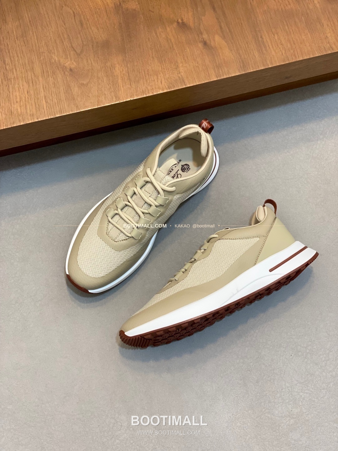 로로피아나 캐시미어 플라이니트 메쉬 로고 레이스업 스니커즈 Loro Piana Cashmere Flyknit Mesh Logo Lace-Up Sneakers 5