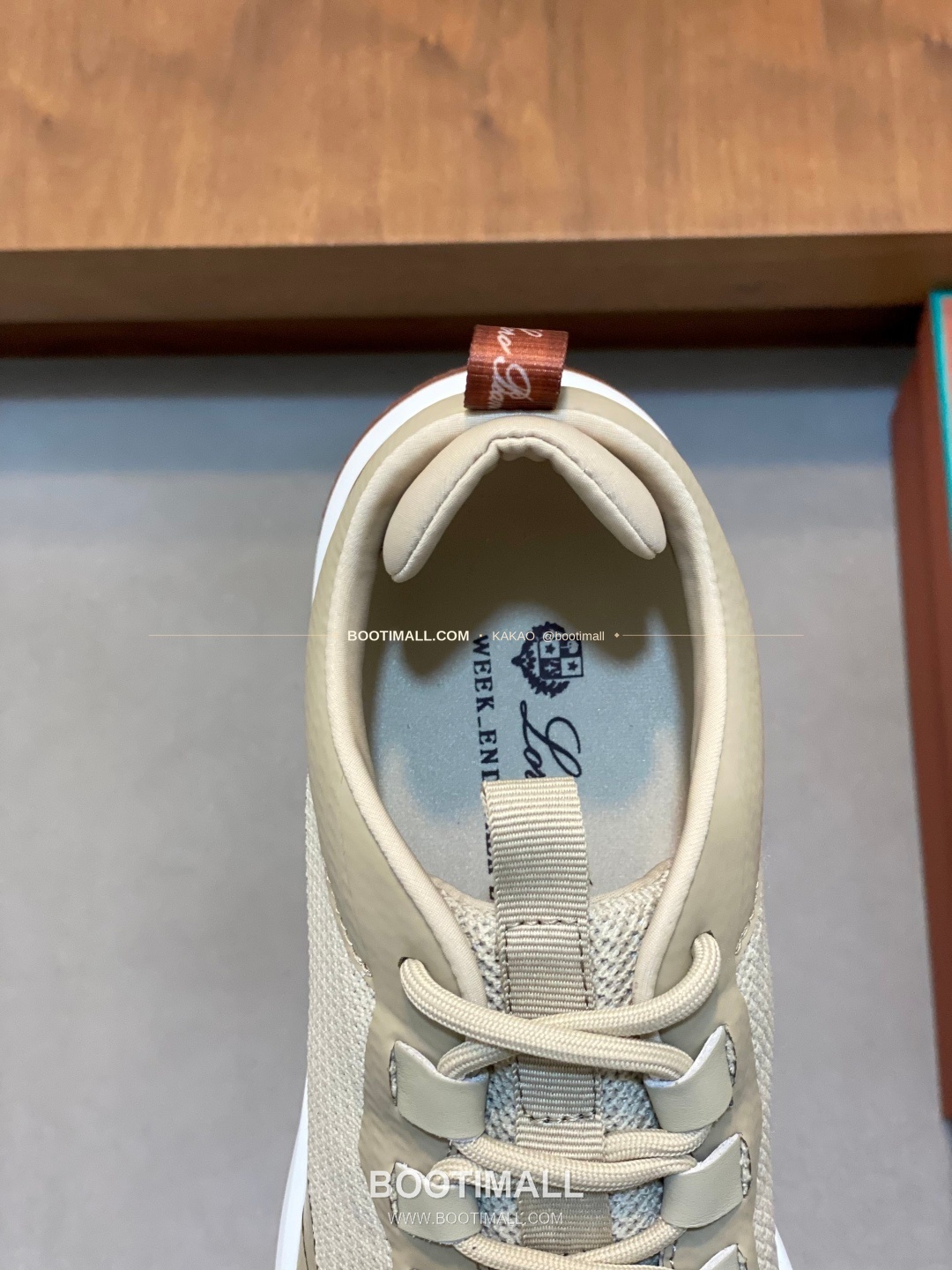 로로피아나 캐시미어 플라이니트 메쉬 로고 레이스업 스니커즈 Loro Piana Cashmere Flyknit Mesh Logo Lace-Up Sneakers 7