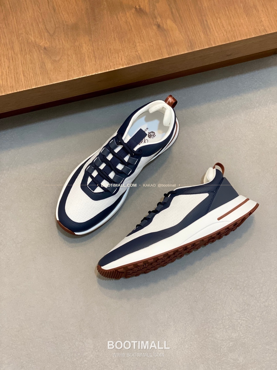 로로피아나 캐시미어 플라이니트 메쉬 로고 레이스업 스니커즈 Loro Piana Cashmere Flyknit Mesh Logo Lace-Up Sneakers 5