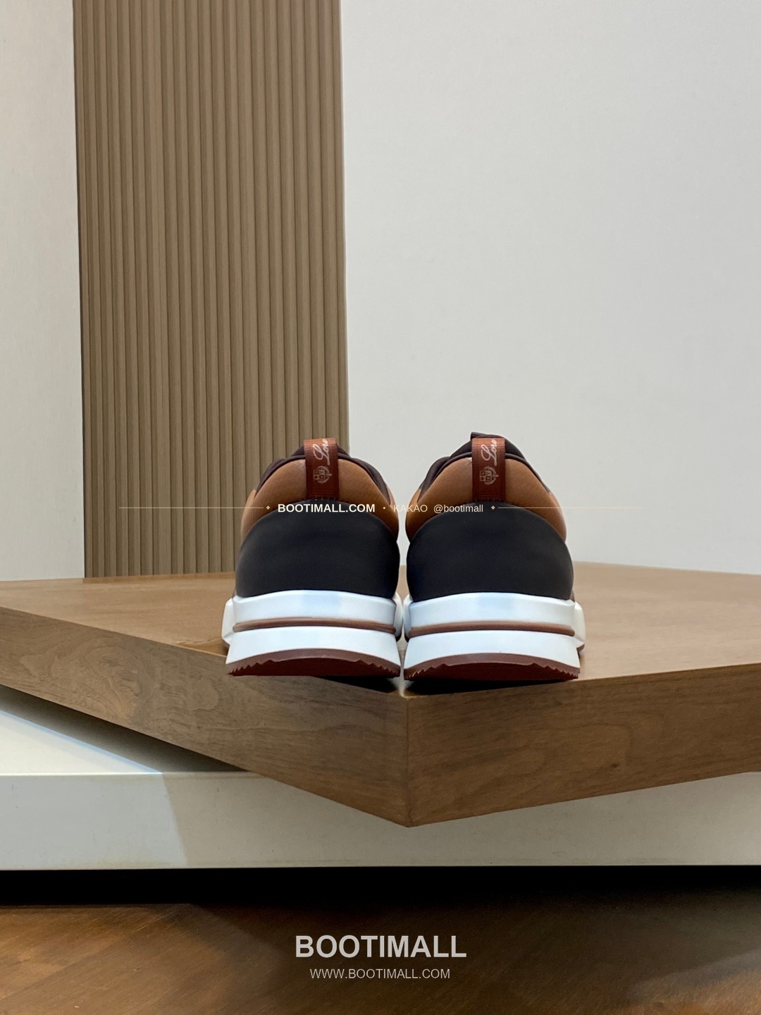 로로피아나 캐시미어 플라이니트 메쉬 로고 레이스업 스니커즈 브라운 Loro Piana Cashmere Flyknit Mesh Logo Lace-Up Sneakers 8