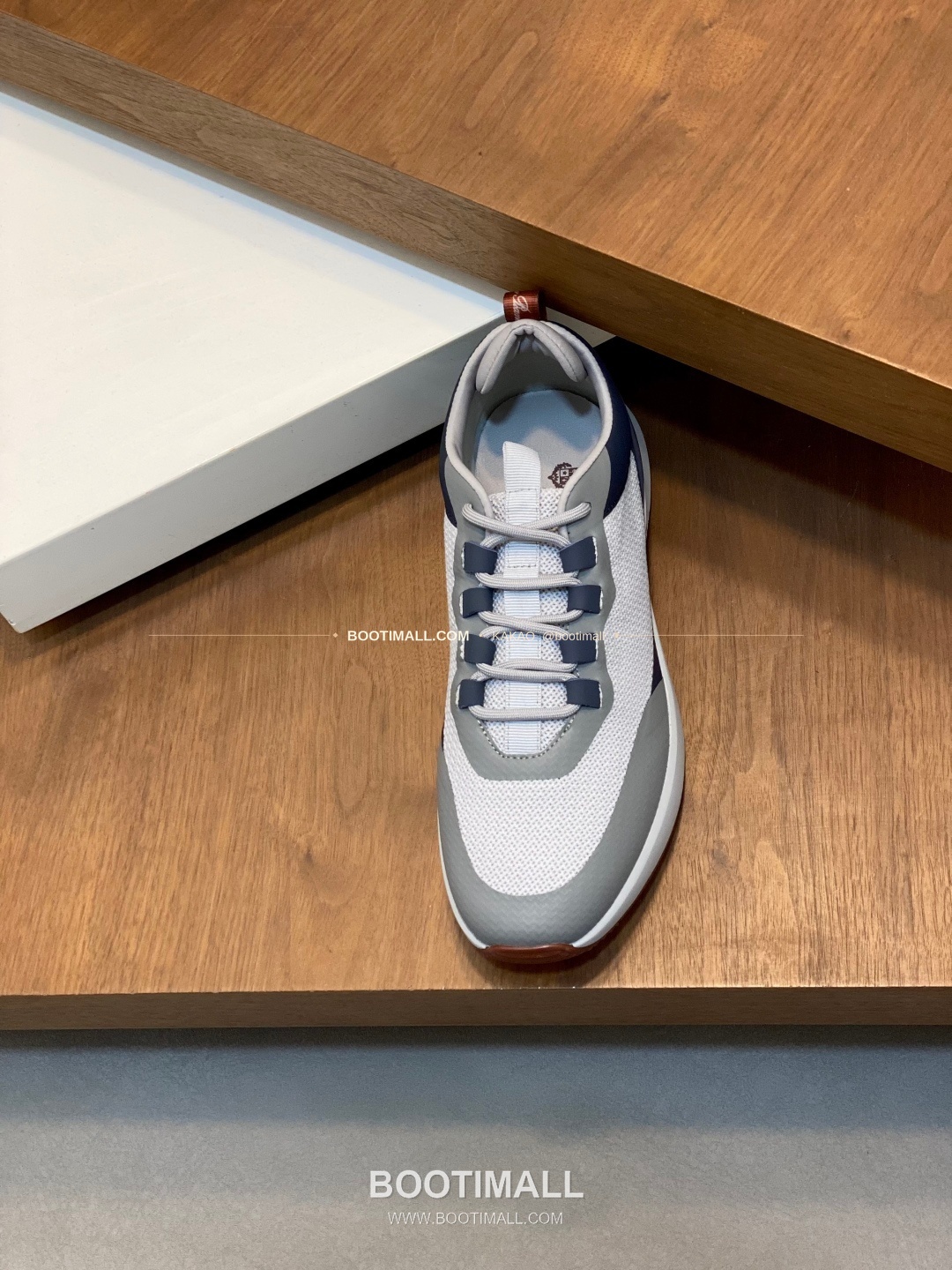 로로피아나 캐시미어 플라이니트 메쉬 로고 레이스업 스니커즈 Loro Piana Cashmere Flyknit Mesh Logo Lace-Up Sneakers 6