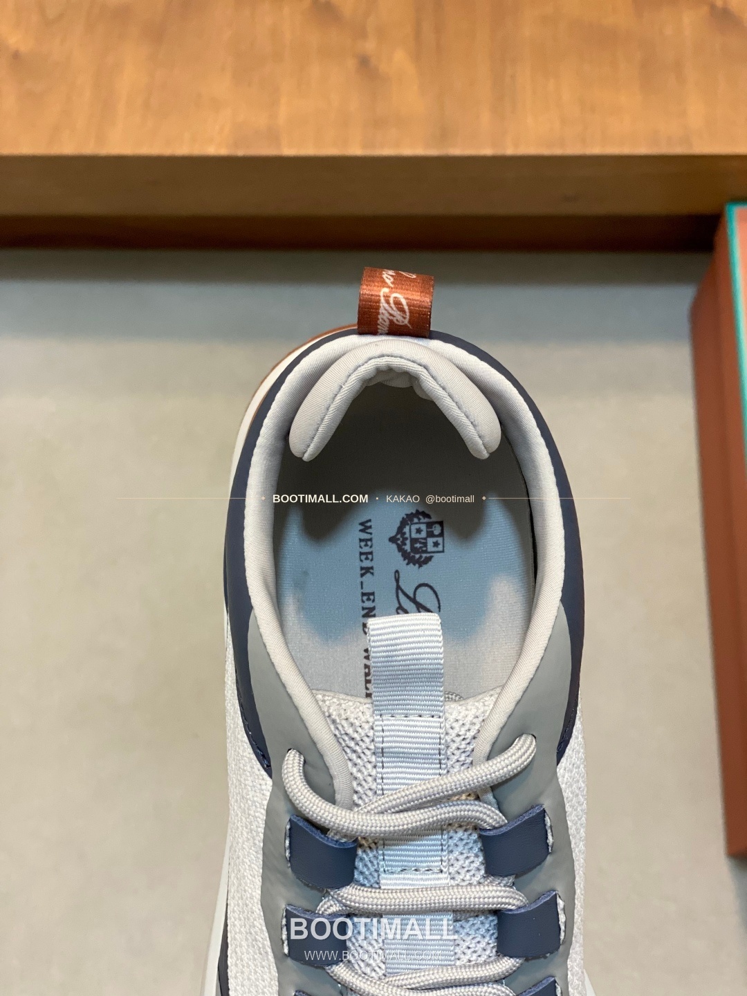 로로피아나 캐시미어 플라이니트 메쉬 로고 레이스업 스니커즈 Loro Piana Cashmere Flyknit Mesh Logo Lace-Up Sneakers 7