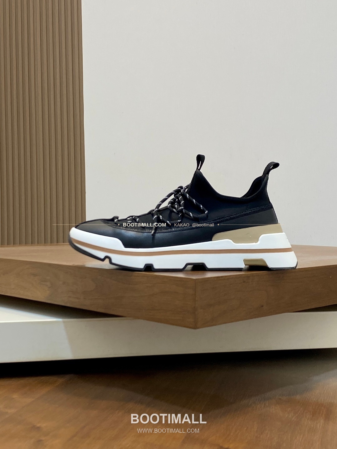 에르메스 바운싱 송아지가죽 엘라스틱 패브릭 로고 레이스업 스니커즈 블랙 Hermes Bouncing Calfskin Elastic Fabric Logo Lace-Up Sneakers 2