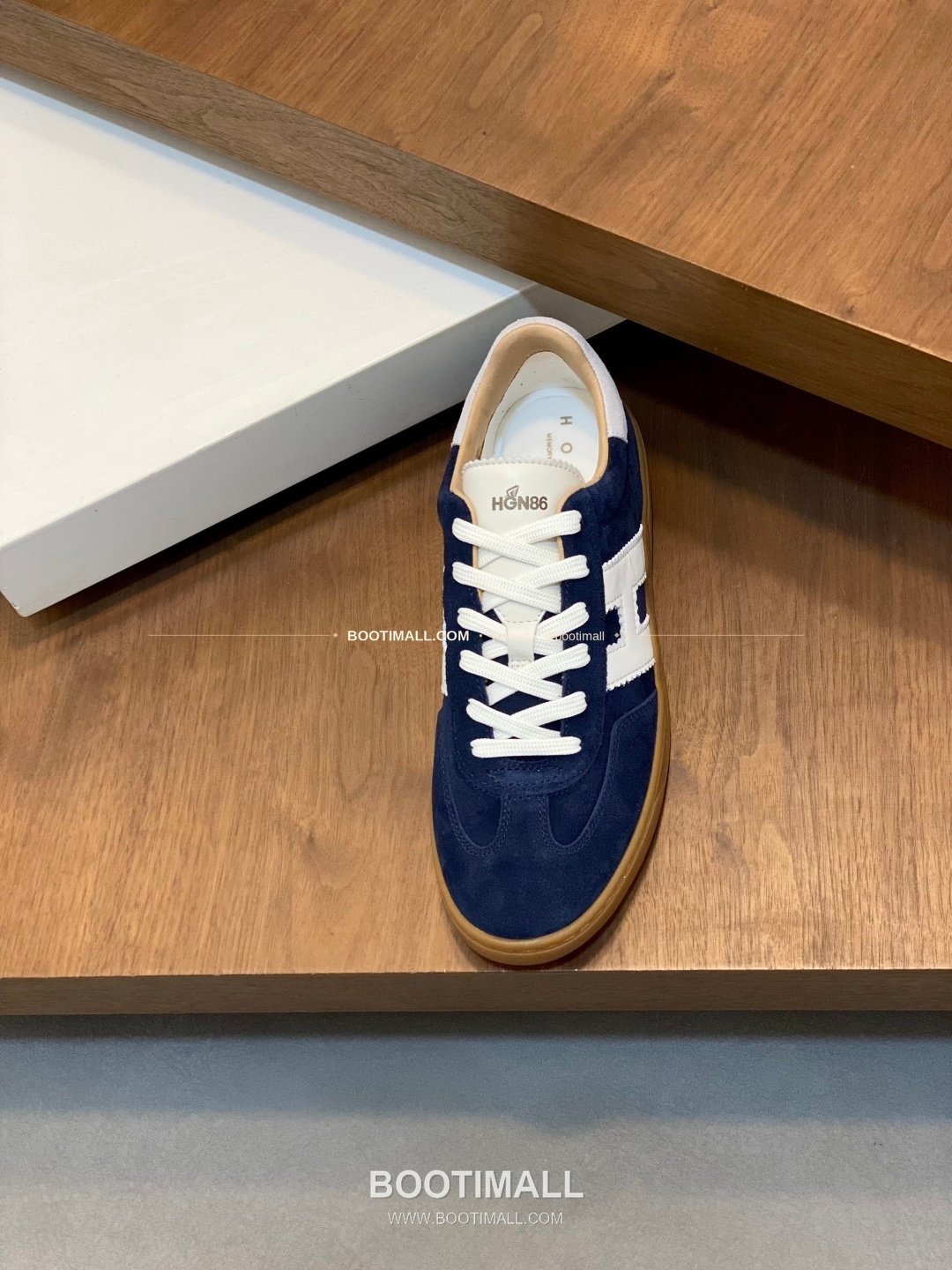 호간 H패치 송아지가죽 믹스 로고 레이스업 스니커즈 네이비 Hogan H Patch Calfskin Mix Logo Lace-Up Sneakers 6