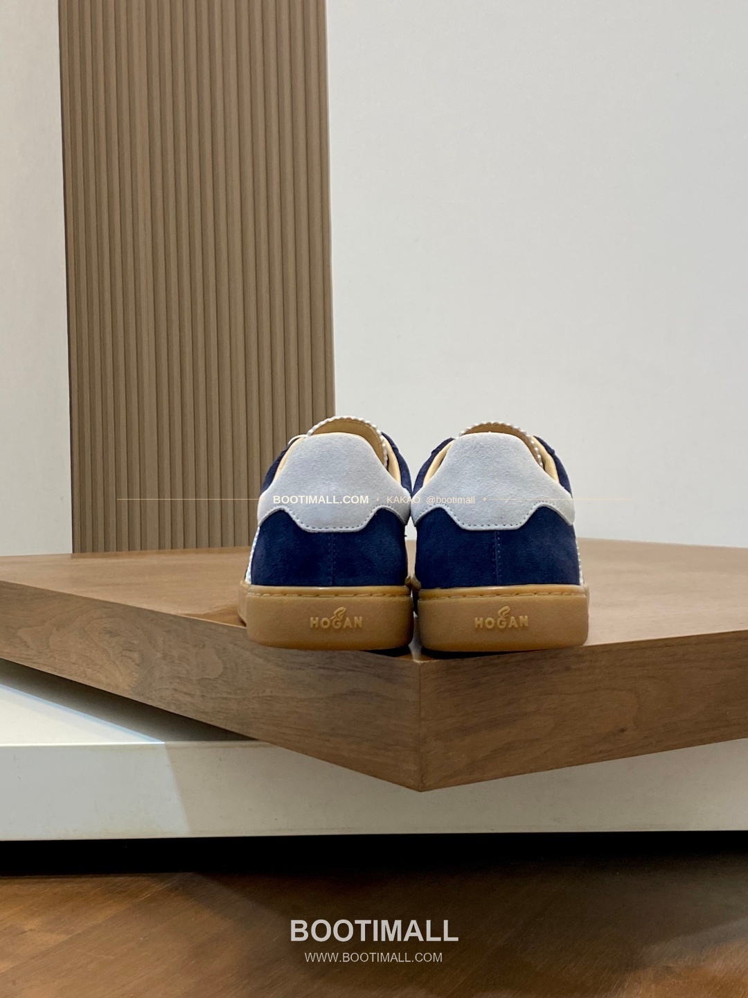 호간 H패치 송아지가죽 믹스 로고 레이스업 스니커즈 네이비 Hogan H Patch Calfskin Mix Logo Lace-Up Sneakers 8