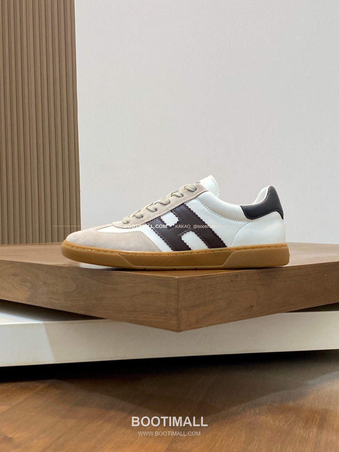 호간 H패치 송아지가죽 믹스 로고 레이스업 스니커즈 Hogan H Patch Calfskin Mix Logo Lace-Up Sneakers 2