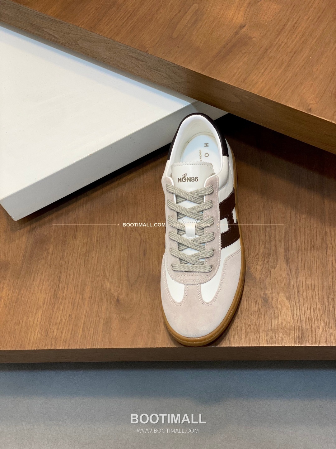 호간 H패치 송아지가죽 믹스 로고 레이스업 스니커즈 Hogan H Patch Calfskin Mix Logo Lace-Up Sneakers 6