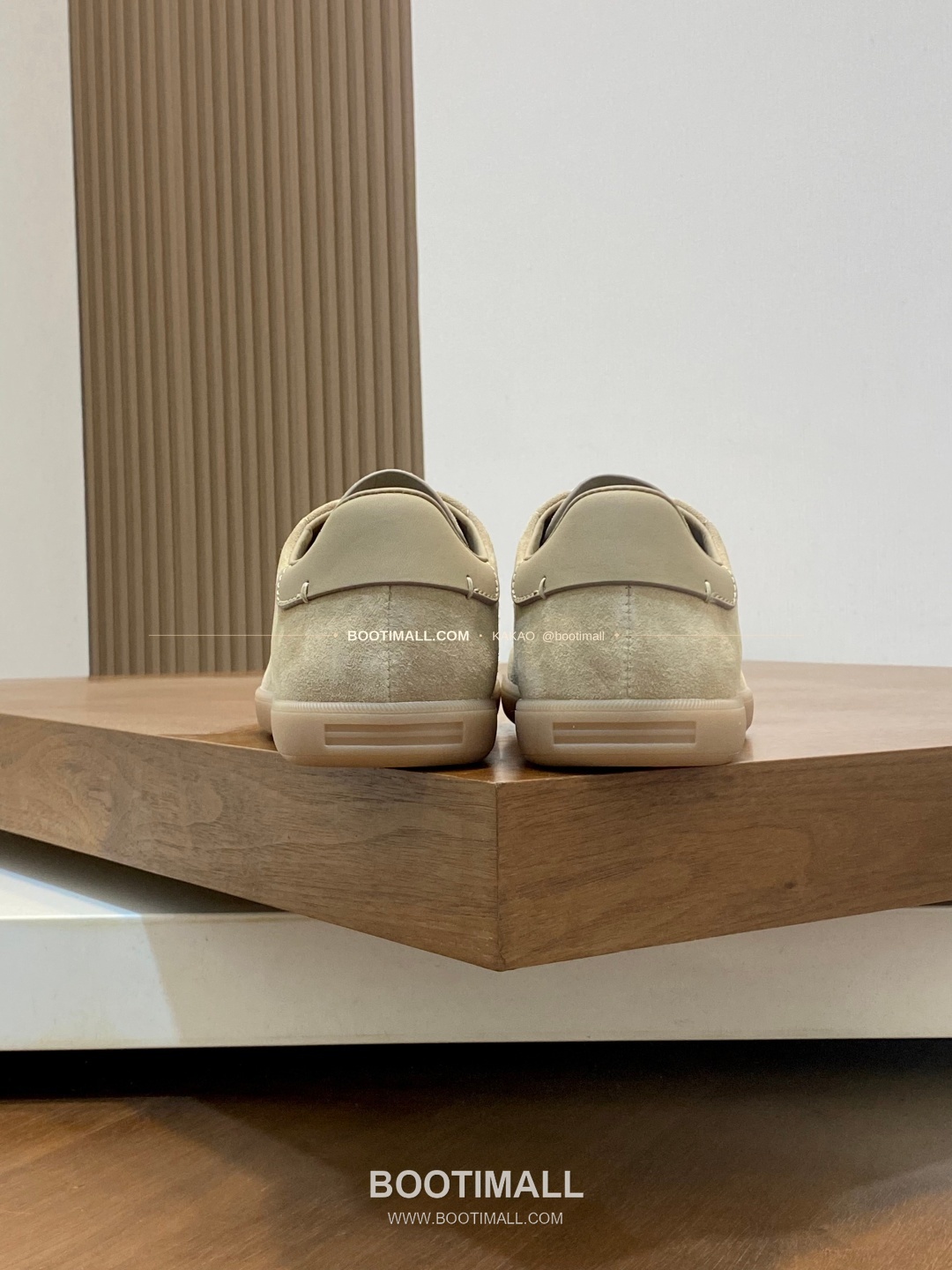 제냐 232 스웨이드 로고 레이스업 스니커즈 베이지 Zegna 232 Suede Logo Lace-Up Sneakers 8