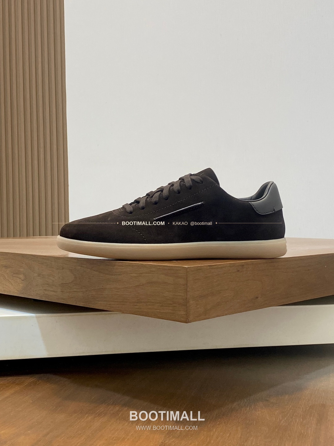 제냐 232 스웨이드 로고 레이스업 스니커즈 다크브라운 Zegna 232 Suede Logo Lace-Up Sneakers 2