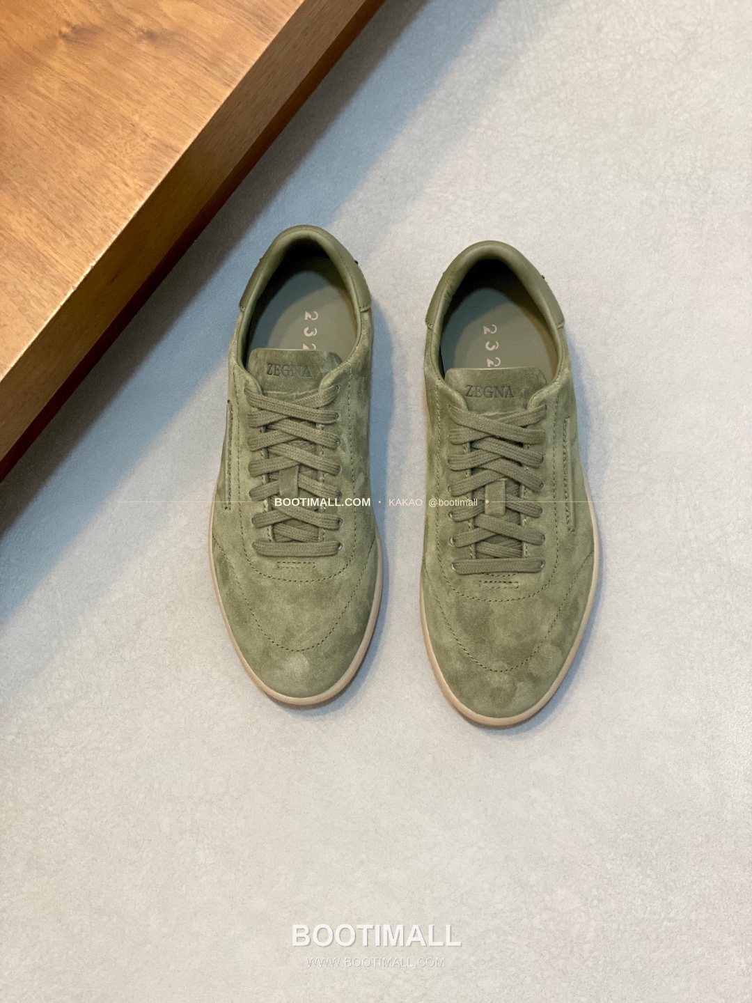 제냐 232 스웨이드 로고 레이스업 스니커즈 Zegna 232 Suede Logo Lace-Up Sneakers 1