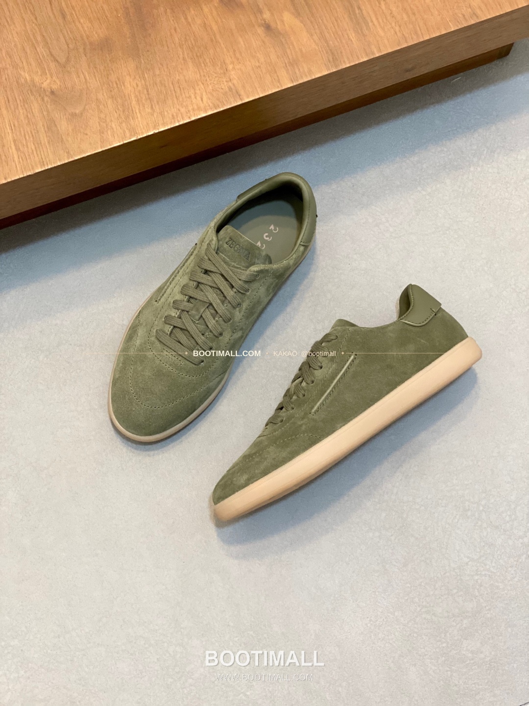 제냐 232 스웨이드 로고 레이스업 스니커즈 Zegna 232 Suede Logo Lace-Up Sneakers 5