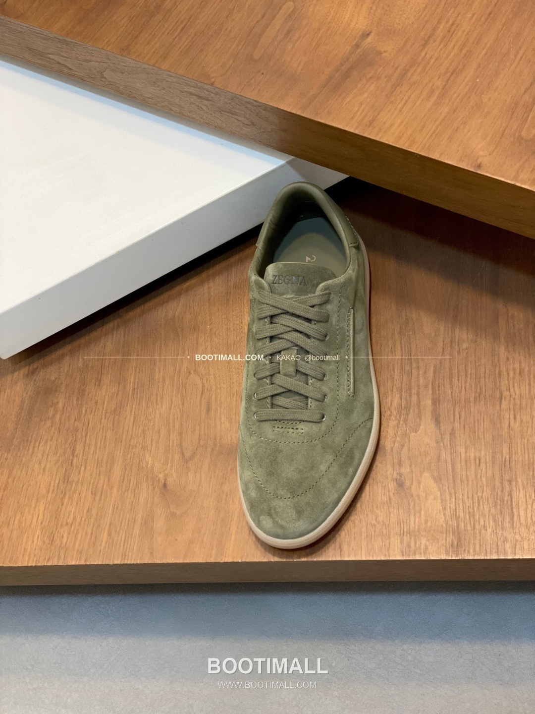 제냐 232 스웨이드 로고 레이스업 스니커즈 Zegna 232 Suede Logo Lace-Up Sneakers 6