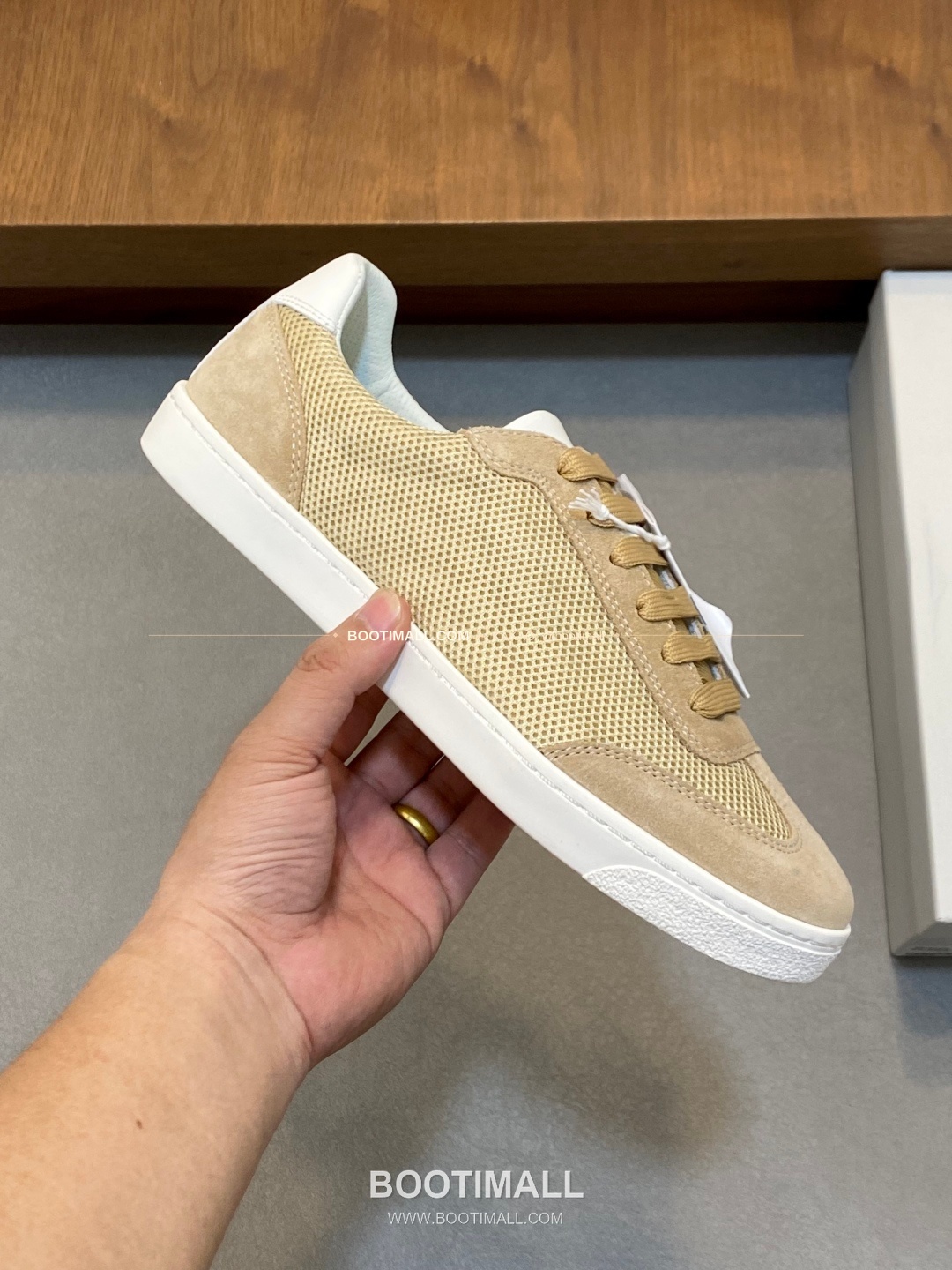 브루넬로쿠치넬리 캐시미어 스웨이드 로고 레이스업 스니커즈 Brunello Cucinelli Cashmere Suede Logo Lace-Up Sneakers 4