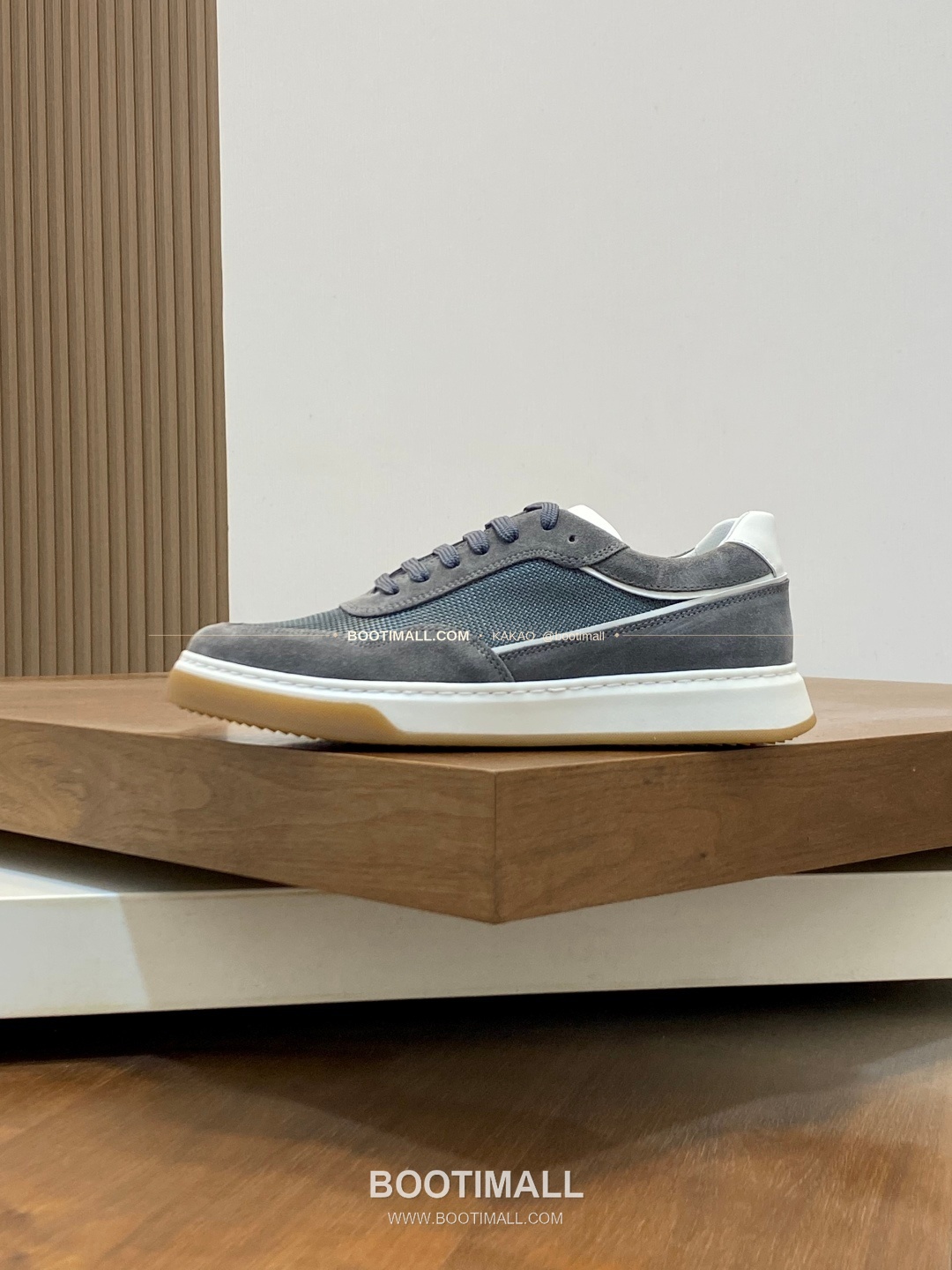 브루넬로쿠치넬리 캐시미어 스웨이드 펀칭 레이스업 스니커즈 그레이 Brunello Cucinelli Cashmere Suede Perforated Lace-Up Sneakers 2