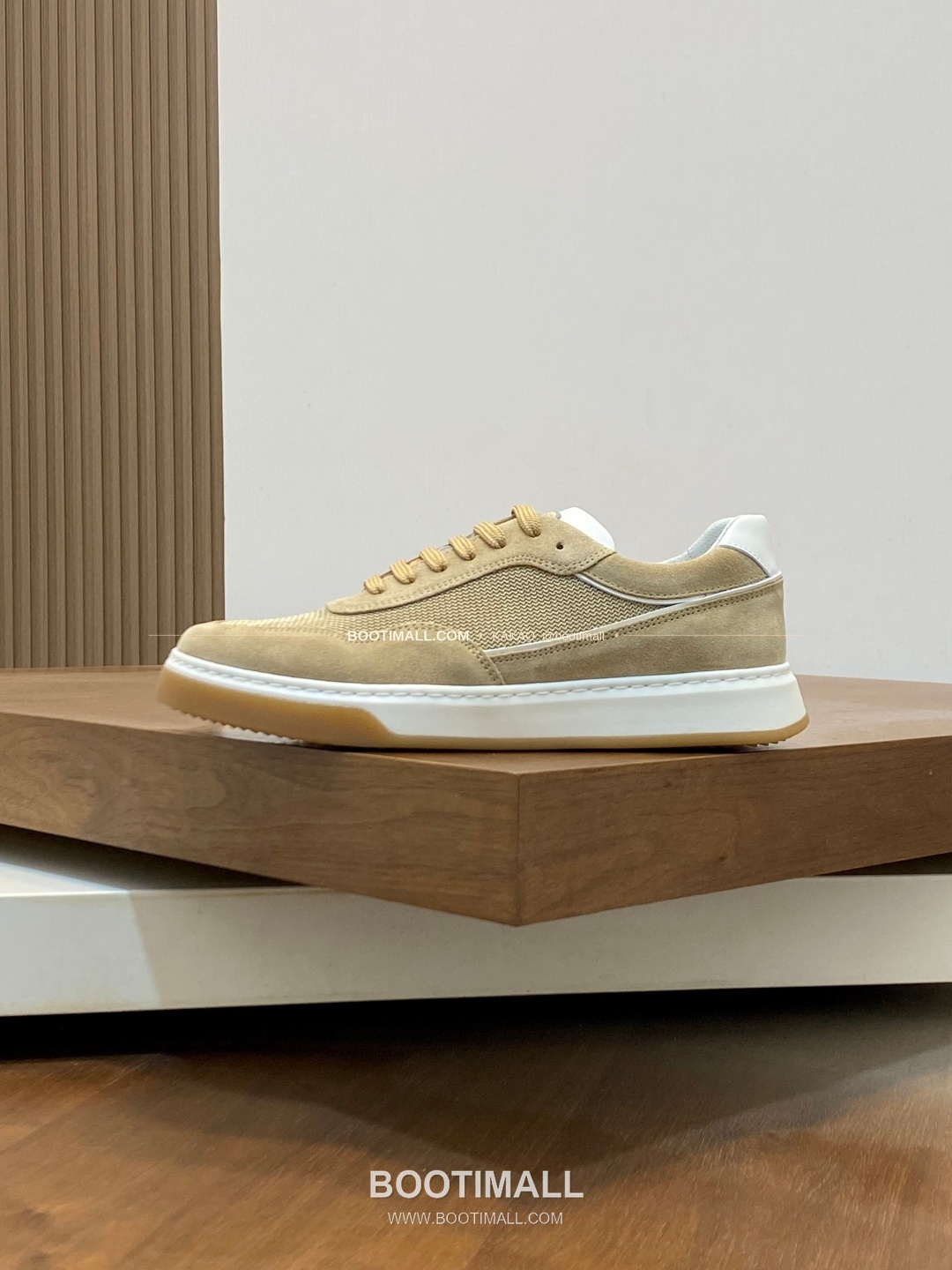 브루넬로쿠치넬리 캐시미어 스웨이드 펀칭 레이스업 스니커즈 베이지 Brunello Cucinelli Cashmere Suede Perforated Lace-Up Sneakers 2