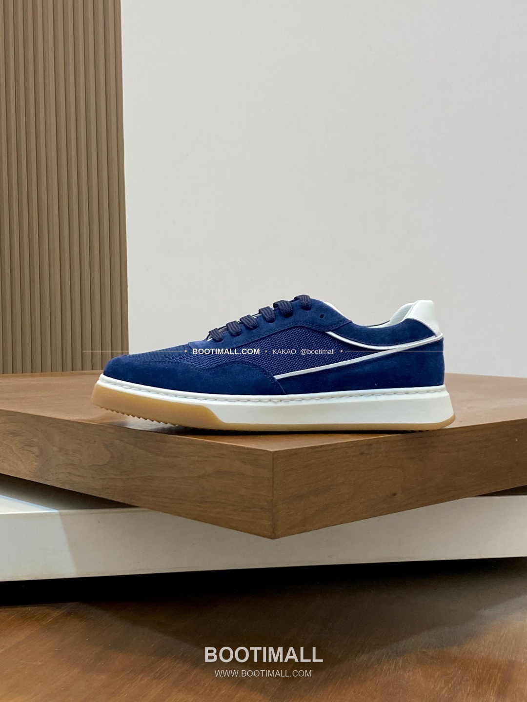 브루넬로쿠치넬리 캐시미어 스웨이드 펀칭 레이스업 스니커즈 네이비 Brunello Cucinelli Cashmere Suede Perforated Lace-Up Sneakers 2