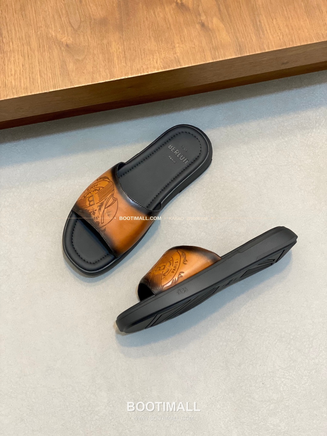 벨루티 베네치아가죽 핸드페인팅 슬라이드 샌들 Berluti Venezia Calfskin Hand Painted Slide Sandals 6