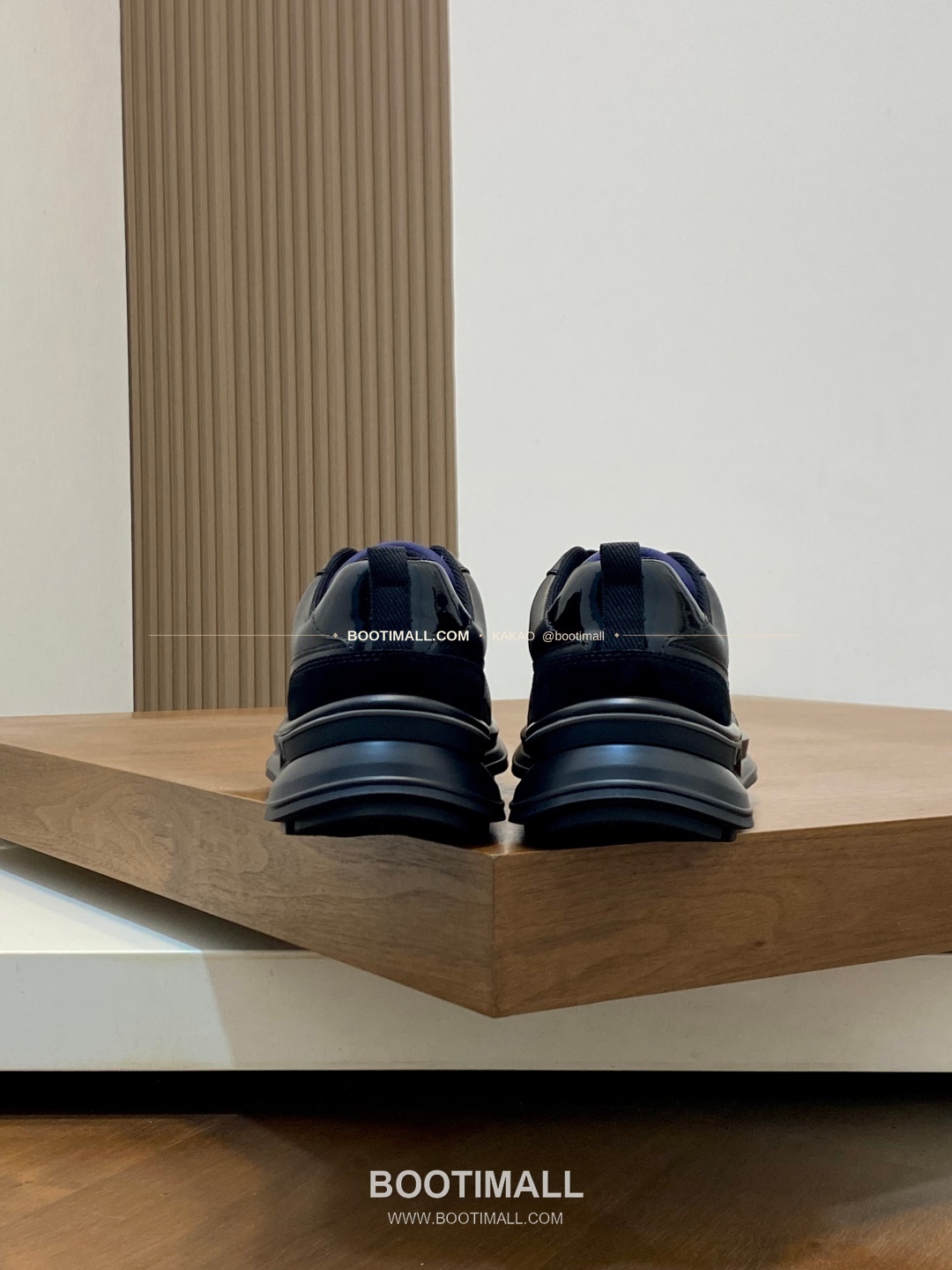 프라다 송아지가죽 나일론 믹스 로고 레이스업 스니커즈 네이비 Prada Calfskin Nylon Mix Logo Lace-Up Sneakers 8