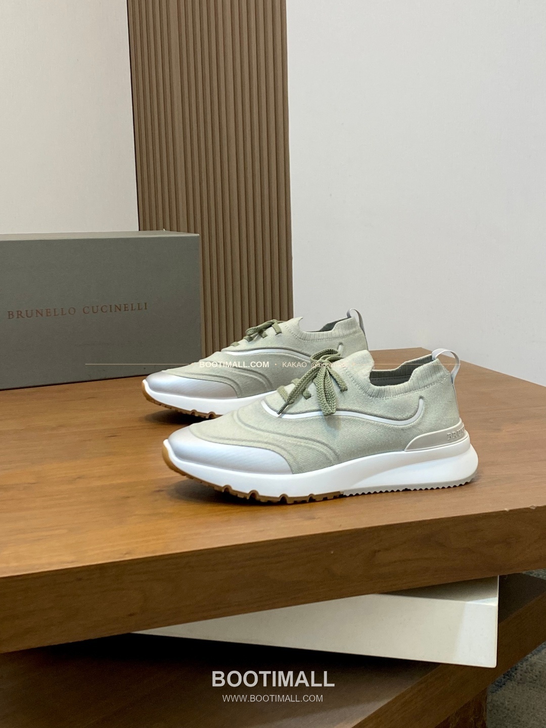 브루넬로쿠치넬리 스웨이드 플라이니트 믹스 로고 레이스업 스니커즈 Brunello Cucinelli Suede Flyknit Mix Logo Lace-Up Sneakers 3