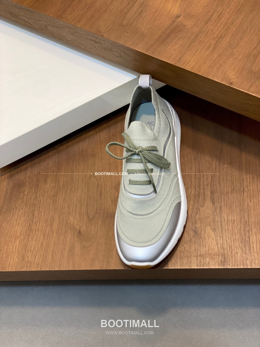 브루넬로쿠치넬리 스웨이드 플라이니트 믹스 로고 레이스업 스니커즈 Brunello Cucinelli Suede Flyknit Mix Logo Lace-Up Sneakers 6