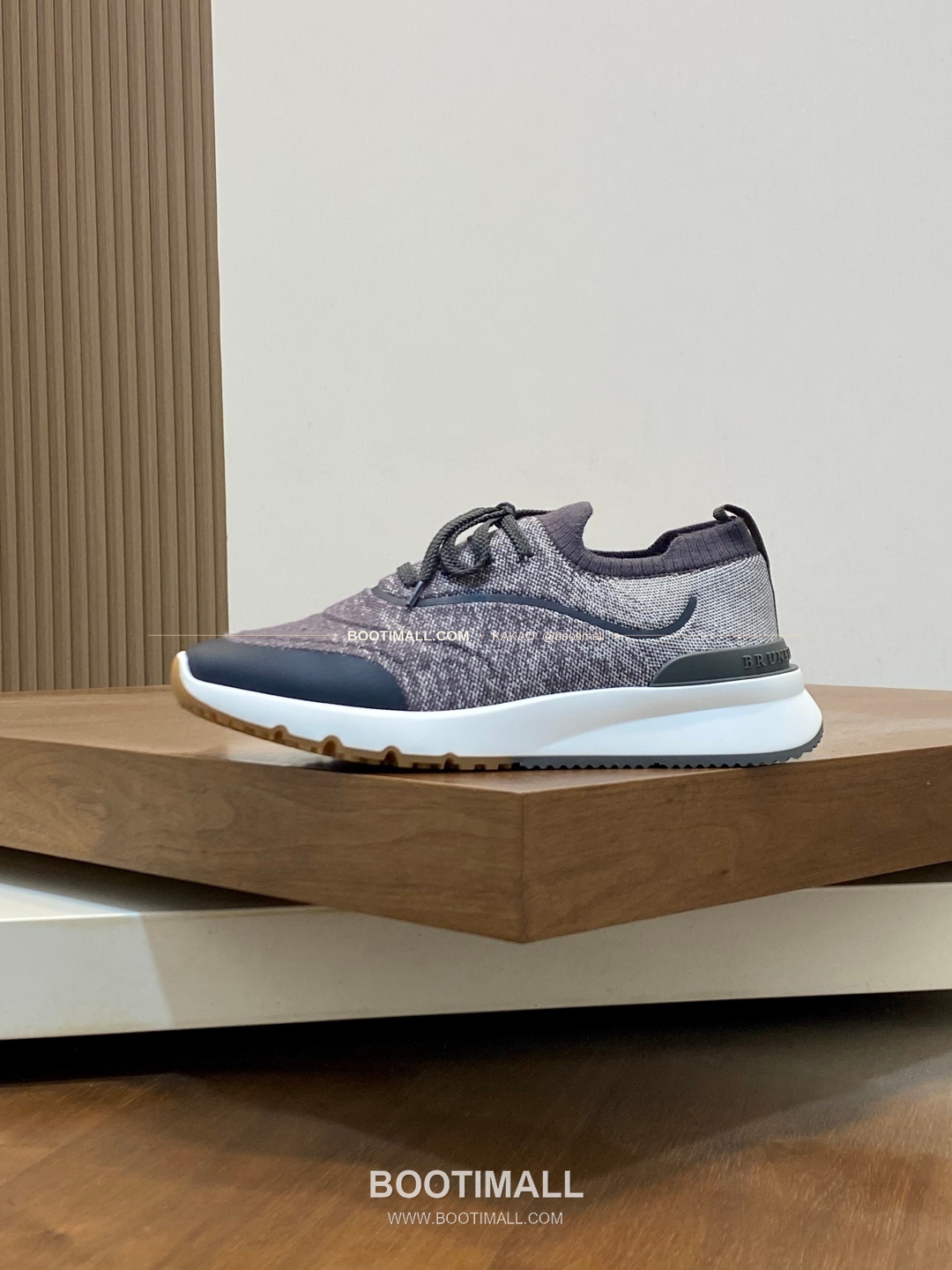 브루넬로쿠치넬리 스웨이드 플라이니트 믹스 로고 레이스업 스니커즈 Brunello Cucinelli Suede Flyknit Mix Logo Lace-Up Sneakers 2