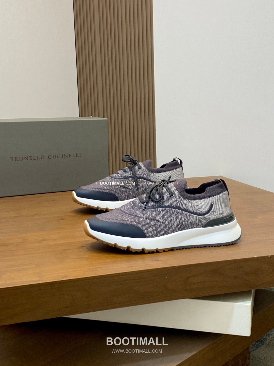 브루넬로쿠치넬리 스웨이드 플라이니트 믹스 로고 레이스업 스니커즈 Brunello Cucinelli Suede Flyknit Mix Logo Lace-Up Sneakers 3