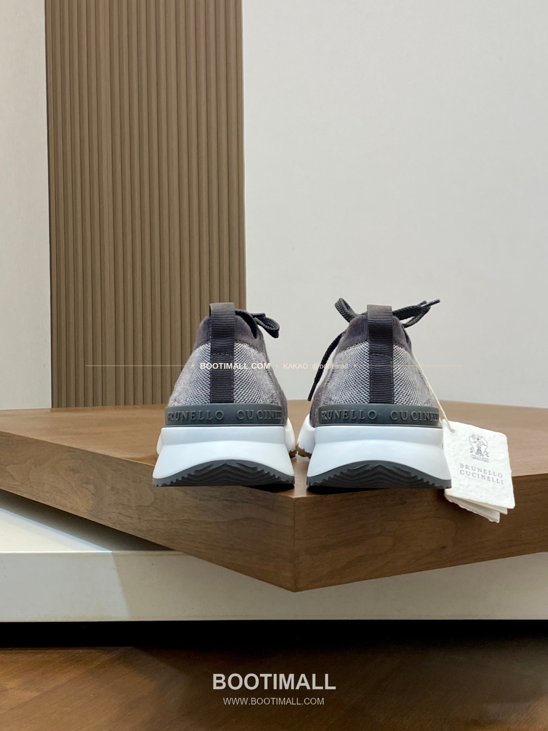 브루넬로쿠치넬리 스웨이드 플라이니트 믹스 로고 레이스업 스니커즈 Brunello Cucinelli Suede Flyknit Mix Logo Lace-Up Sneakers 8