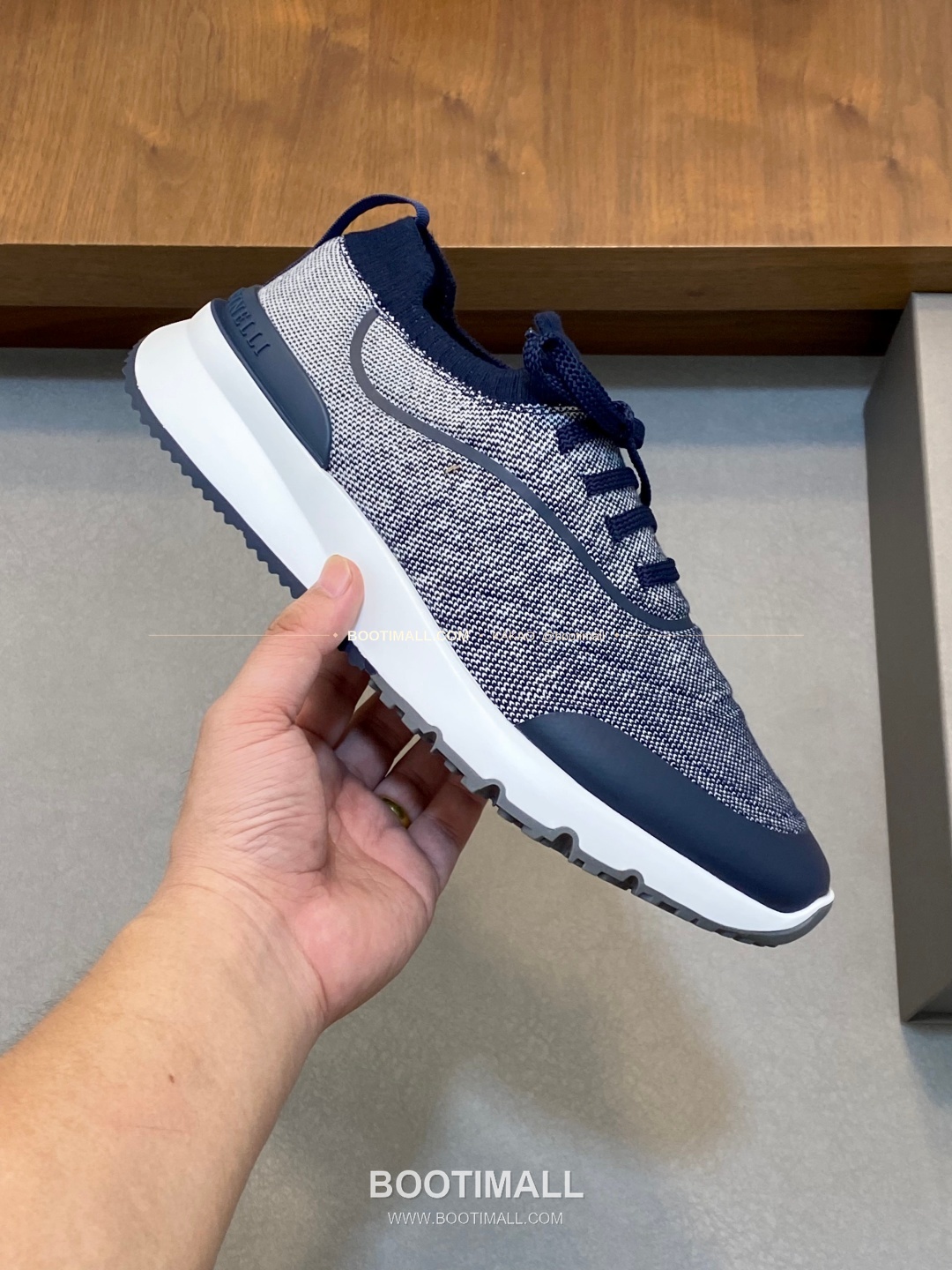 브루넬로쿠치넬리 스웨이드 플라이니트 믹스 슬립온 로퍼 Brunello Cucinelli Suede Flyknit Mix Slip-On Loafers 4