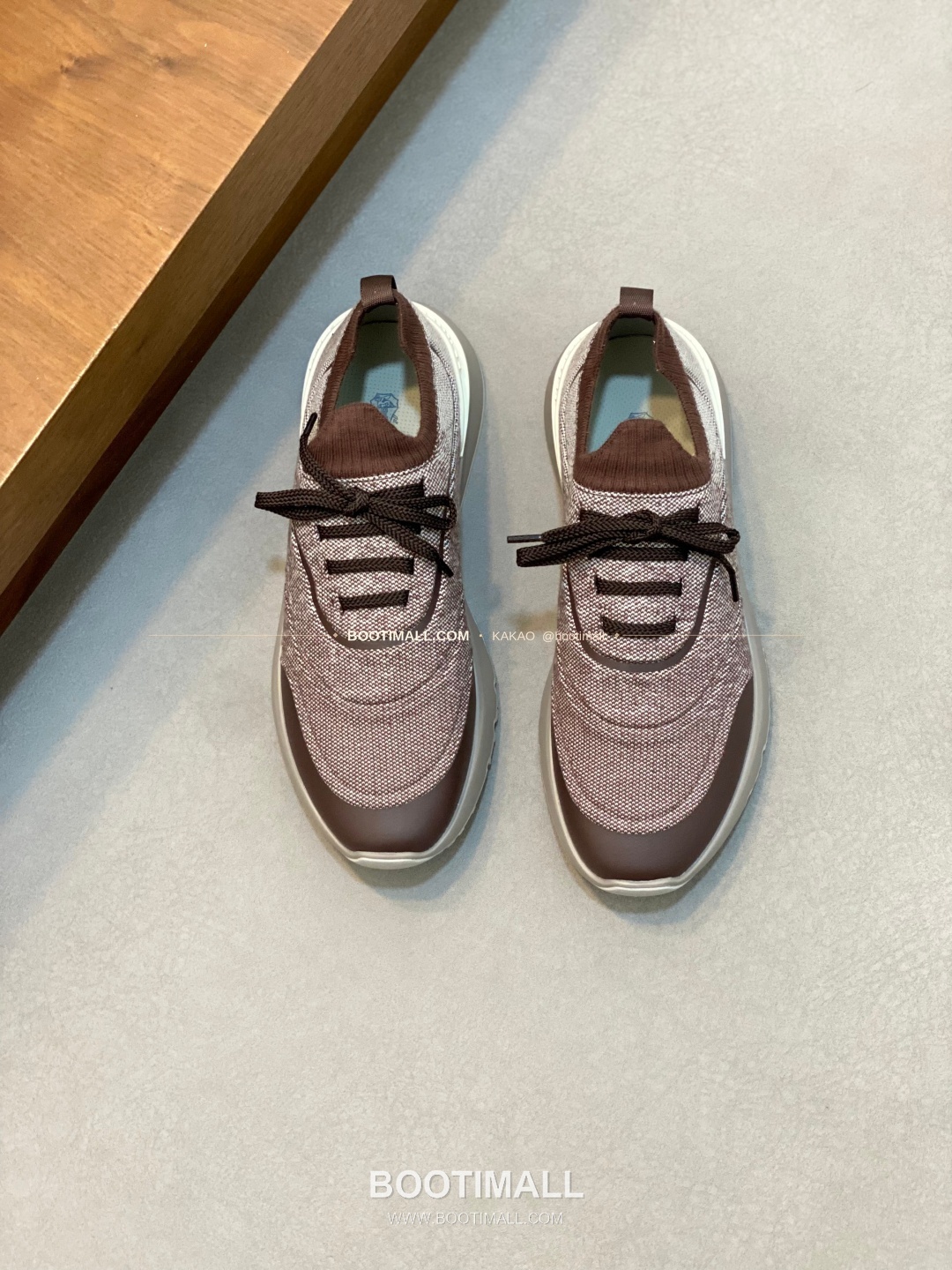 브루넬로쿠치넬리 스웨이드 플라이니트 믹스 슬립온 로퍼 Brunello Cucinelli Suede Flyknit Mix Slip-On Loafers 1