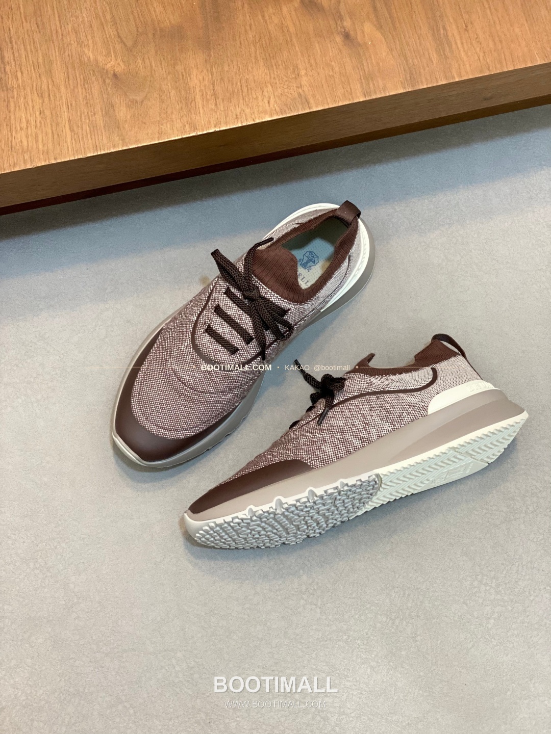 브루넬로쿠치넬리 스웨이드 플라이니트 믹스 슬립온 로퍼 Brunello Cucinelli Suede Flyknit Mix Slip-On Loafers 5