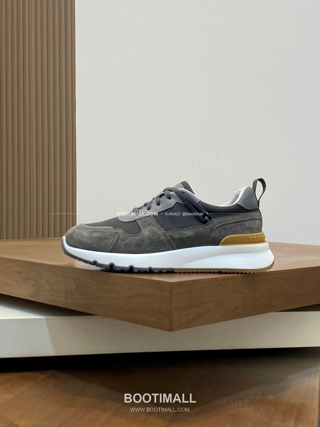 브루넬로쿠치넬리 캐시미어 스웨이드 펀칭 레이스업 스니커즈 그레이 Brunello Cucinelli Cashmere Suede Perforated Lace-Up Sneakers 2