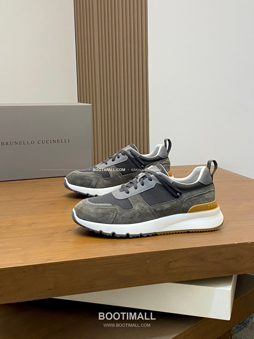 브루넬로쿠치넬리 캐시미어 스웨이드 펀칭 레이스업 스니커즈 그레이 Brunello Cucinelli Cashmere Suede Perforated Lace-Up Sneakers 3