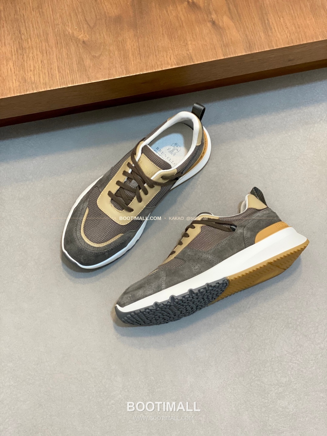 브루넬로쿠치넬리 캐시미어 스웨이드 펀칭 레이스업 스니커즈 Brunello Cucinelli Cashmere Suede Perforated Lace-Up Sneakers 5